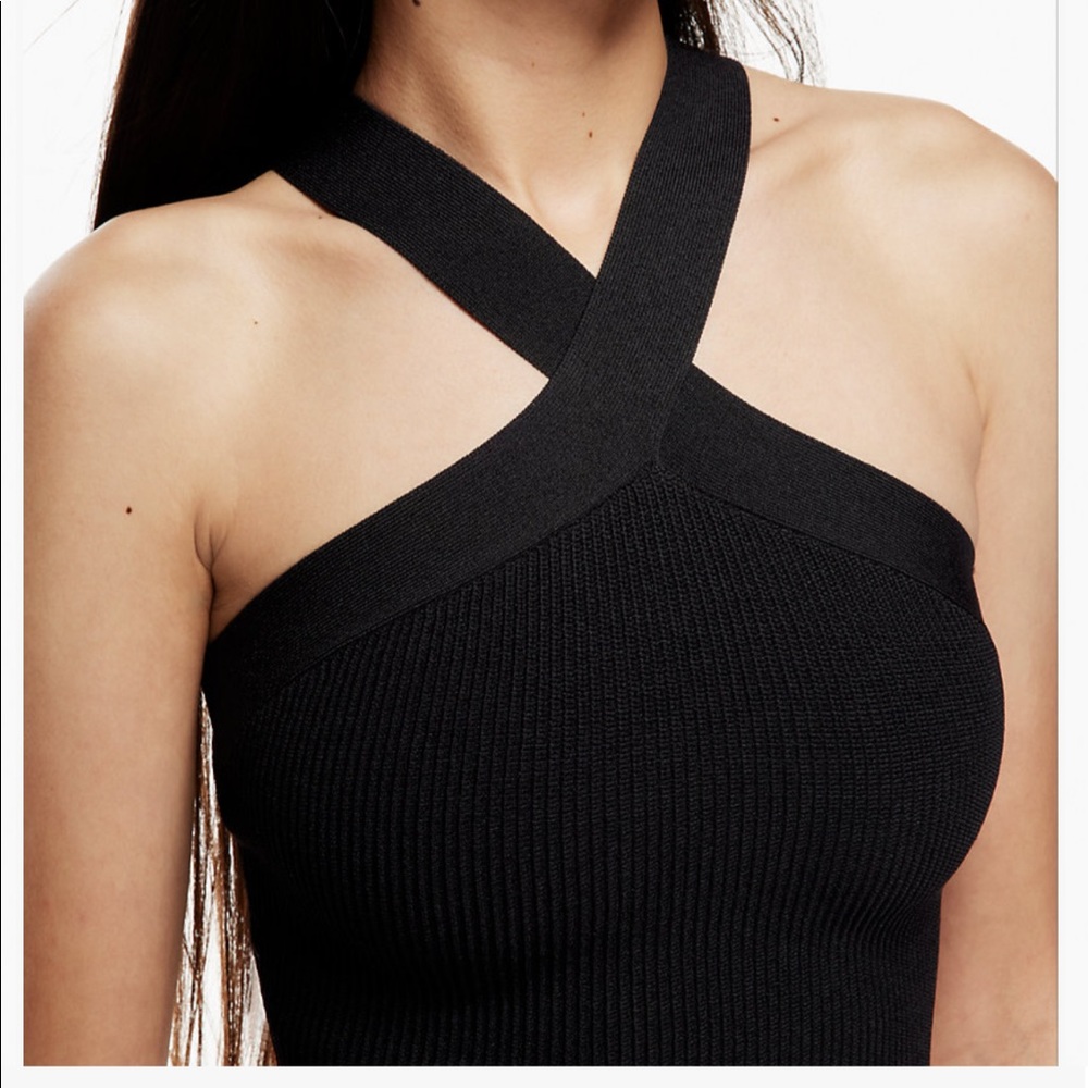COPY - Babaton Sculpt Knit Cropped Tank in Black (NEW WITH TAGS)